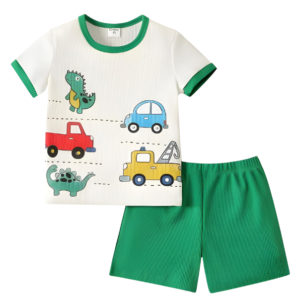 Vehicles Short Sleeve Kids Wear