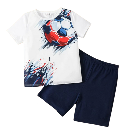 SOCCER SHORT SLEEVE SET KIDS WEAR