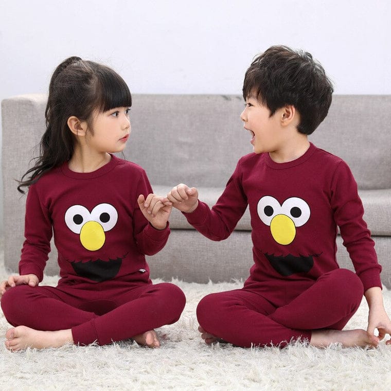 Mahroon Cute Printed Kids Wear