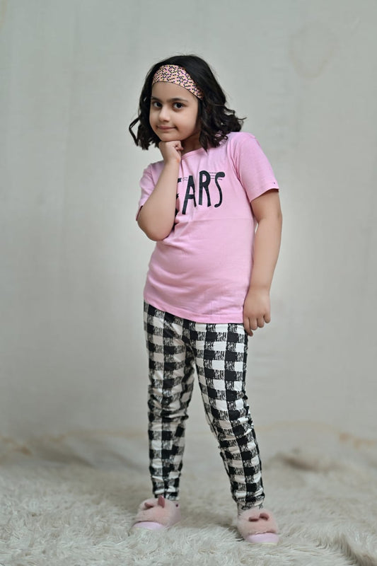 Pink Tears Print kids Wear