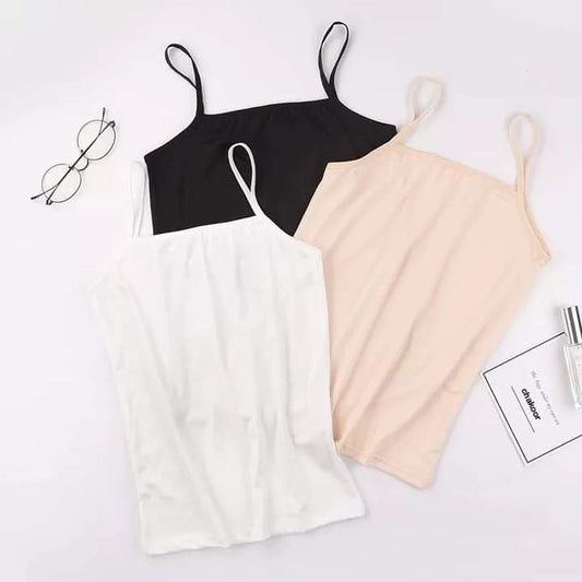 Pack Of 3 Soft Cotton Women Camisole