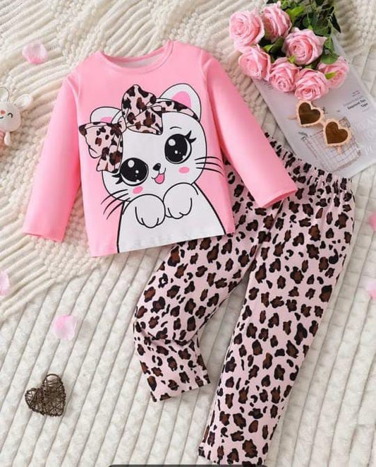 Pink Cat Kids Wear