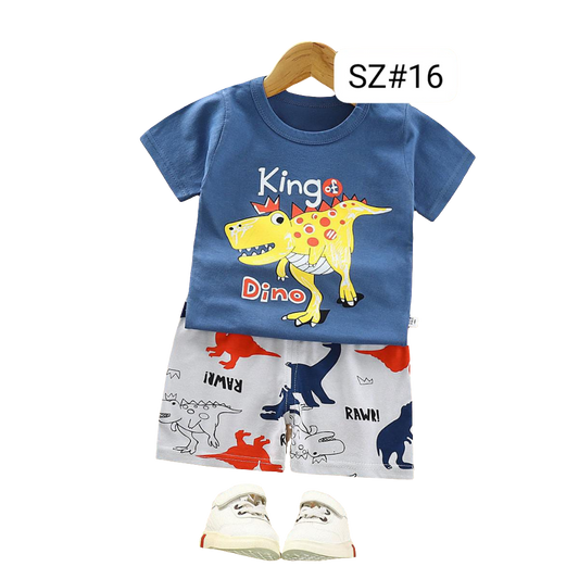 King dino Short Sleeve Kids Wear