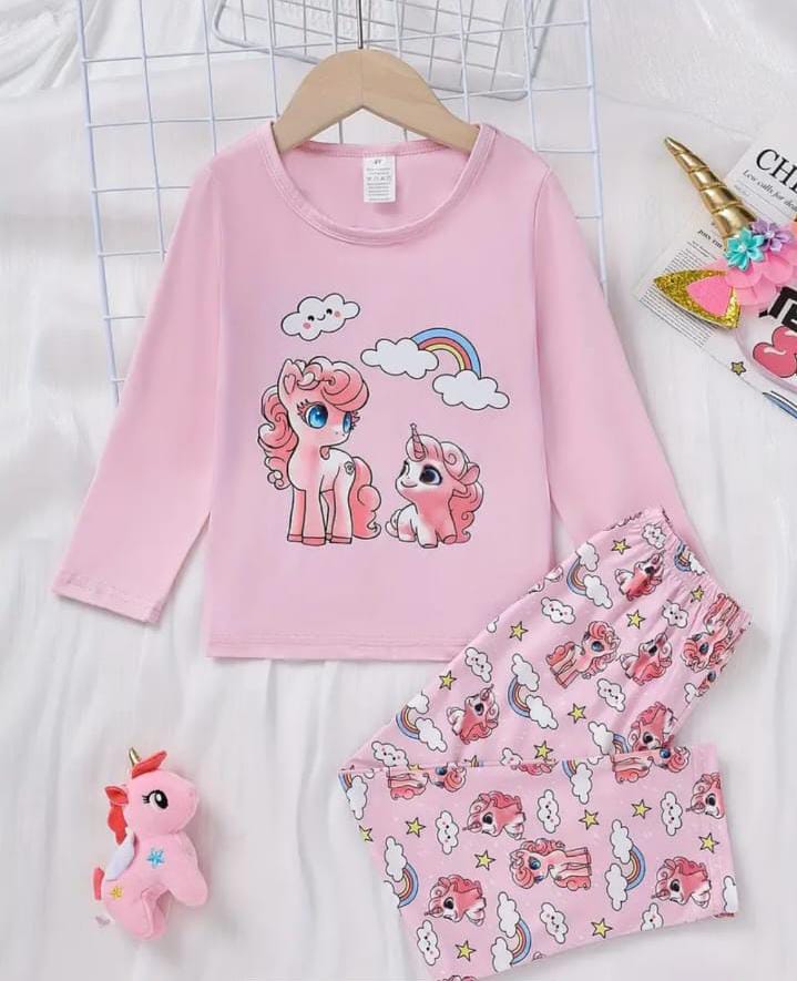 Pink Unicon rainbow Printed Kids